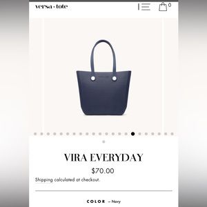 Vira Everyday Medium Versa Tote - Navy
